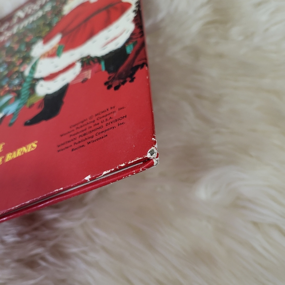 VTG 1960 NIGHT BEFORE CHRISTMAS Whitman Giant Tell a Tale Book Clement C Moore - Picture 7 of 16